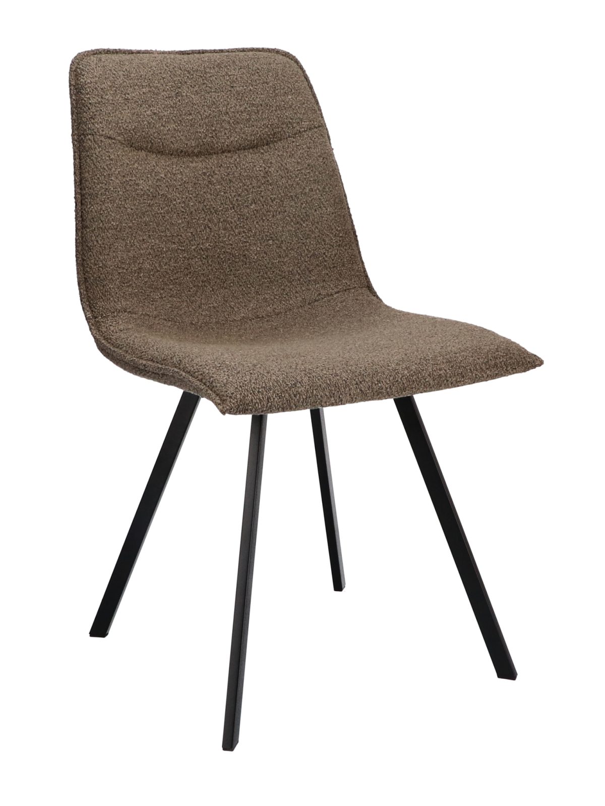 Stoel Noa Stof Alpine Brown 15 Poot Black - Afbeelding 1