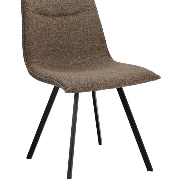 Stoel Noa Stof Alpine Brown 15 Poot Black