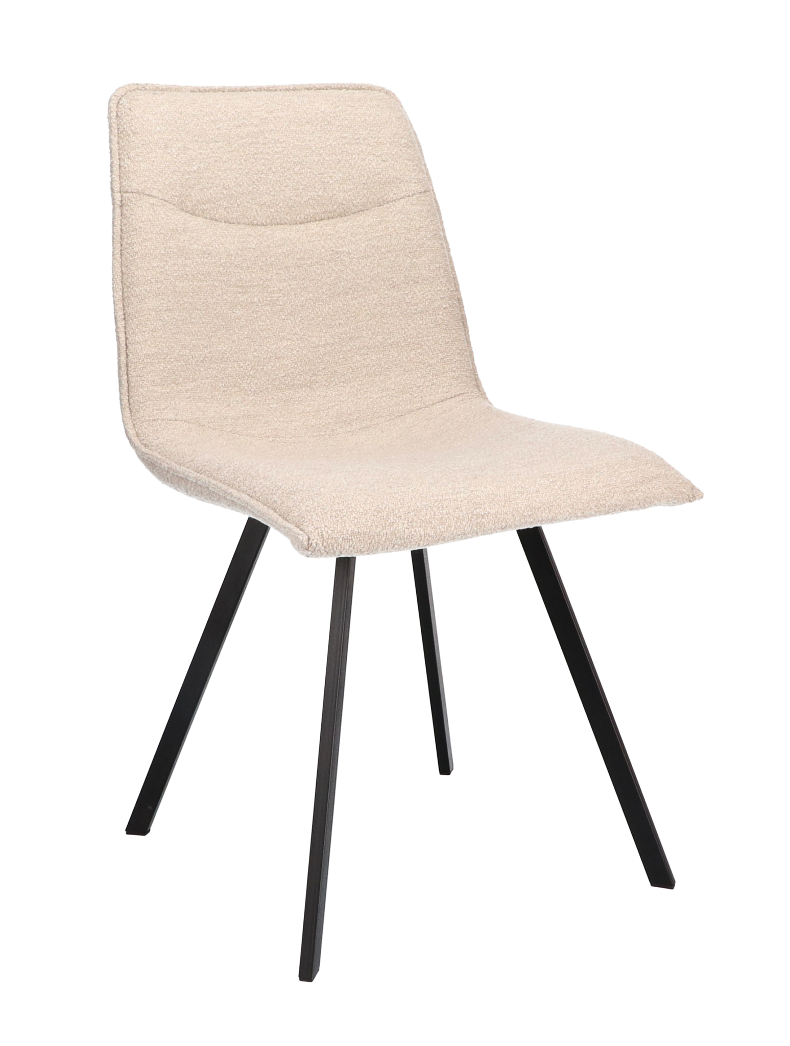 1348007-0.jpg "Stoel Noa Stof Alpine Natural 01 Poot Zwart" - Afbeelding 1