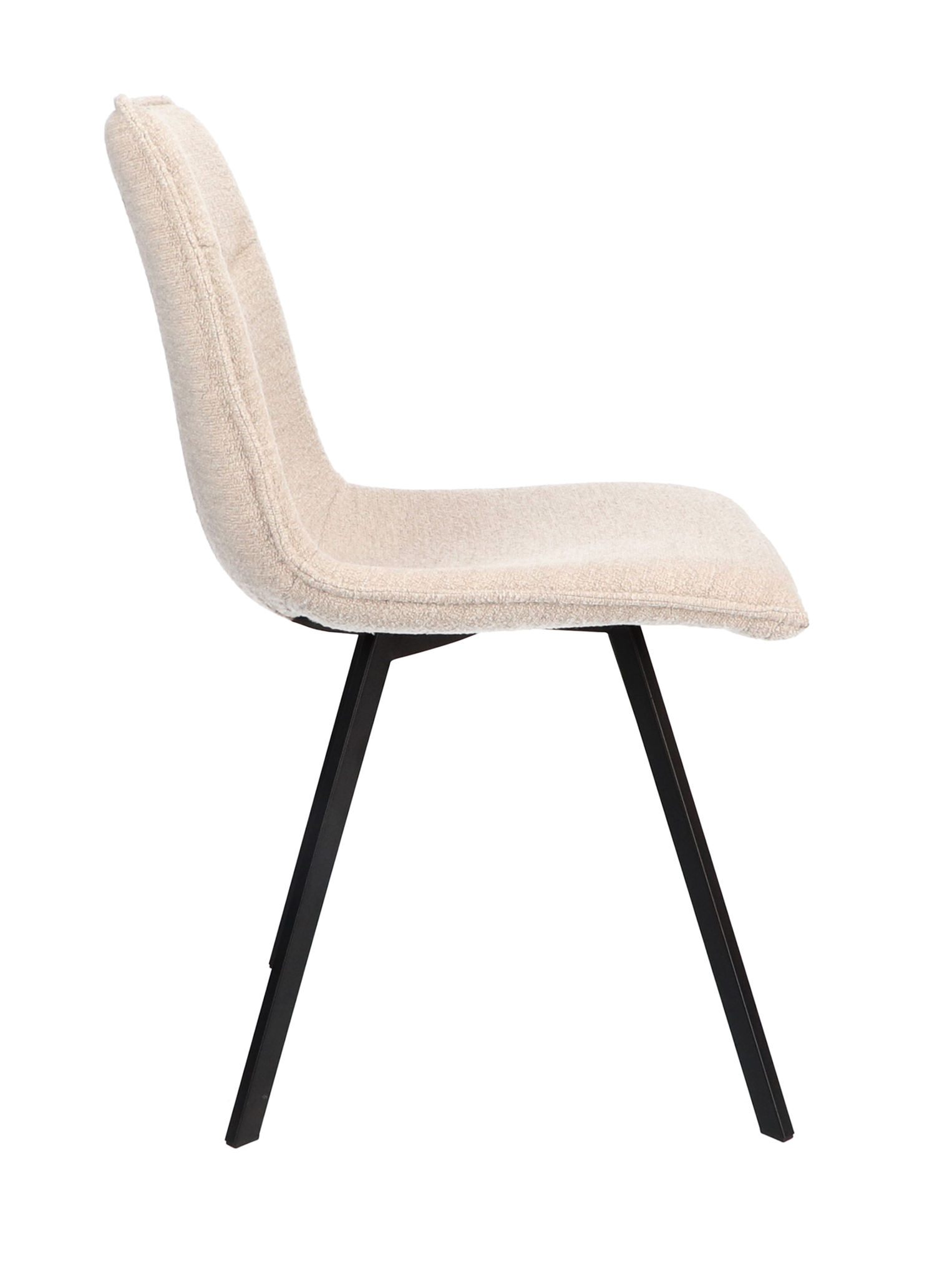 1348007-2.jpg "Stoel Noa Stof Alpine Natural 01 Poot Zwart" - Afbeelding 3