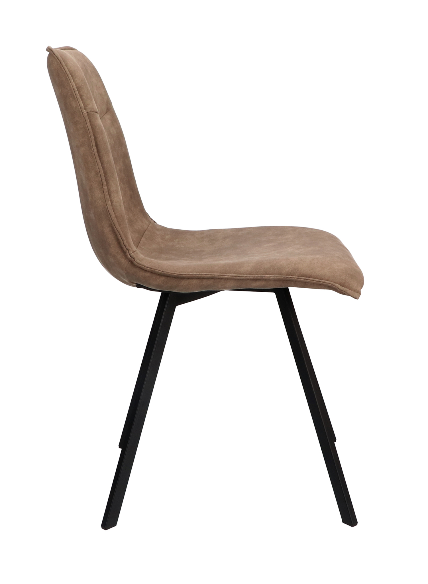 1348009-2.jpg Stoel Noa Stof Cowboy 809 Stone Poot Zwart - Afbeelding 3