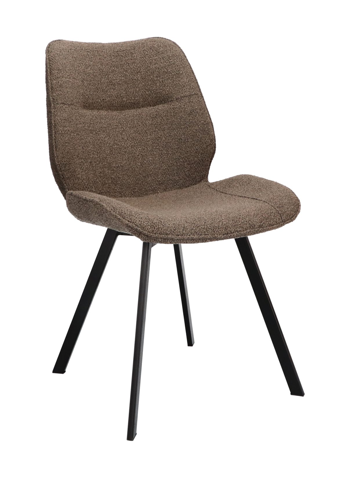Stoel May Stof Alpine Brown 15 Poot Black - Afbeelding 1