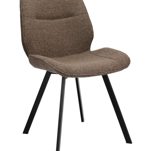 Stoel May Stof Alpine Brown 15 Poot Black