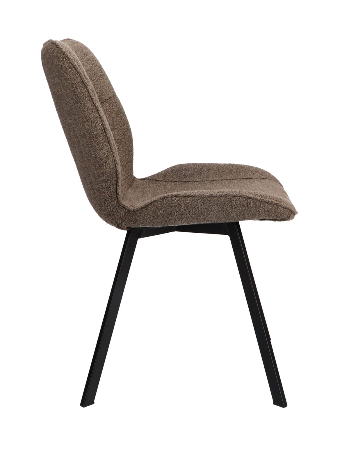 Stoel May Stof Alpine Brown 15 Poot Black - Afbeelding 2