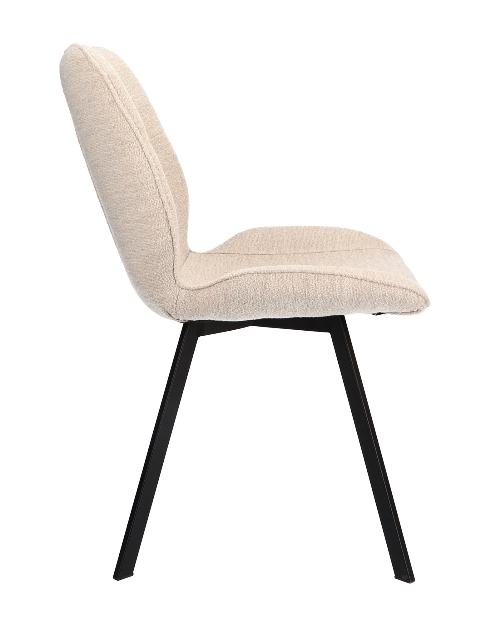 1348013-2.jpg Stoel May Stof Alpine Natural 01 Poot Zwart - Afbeelding 3