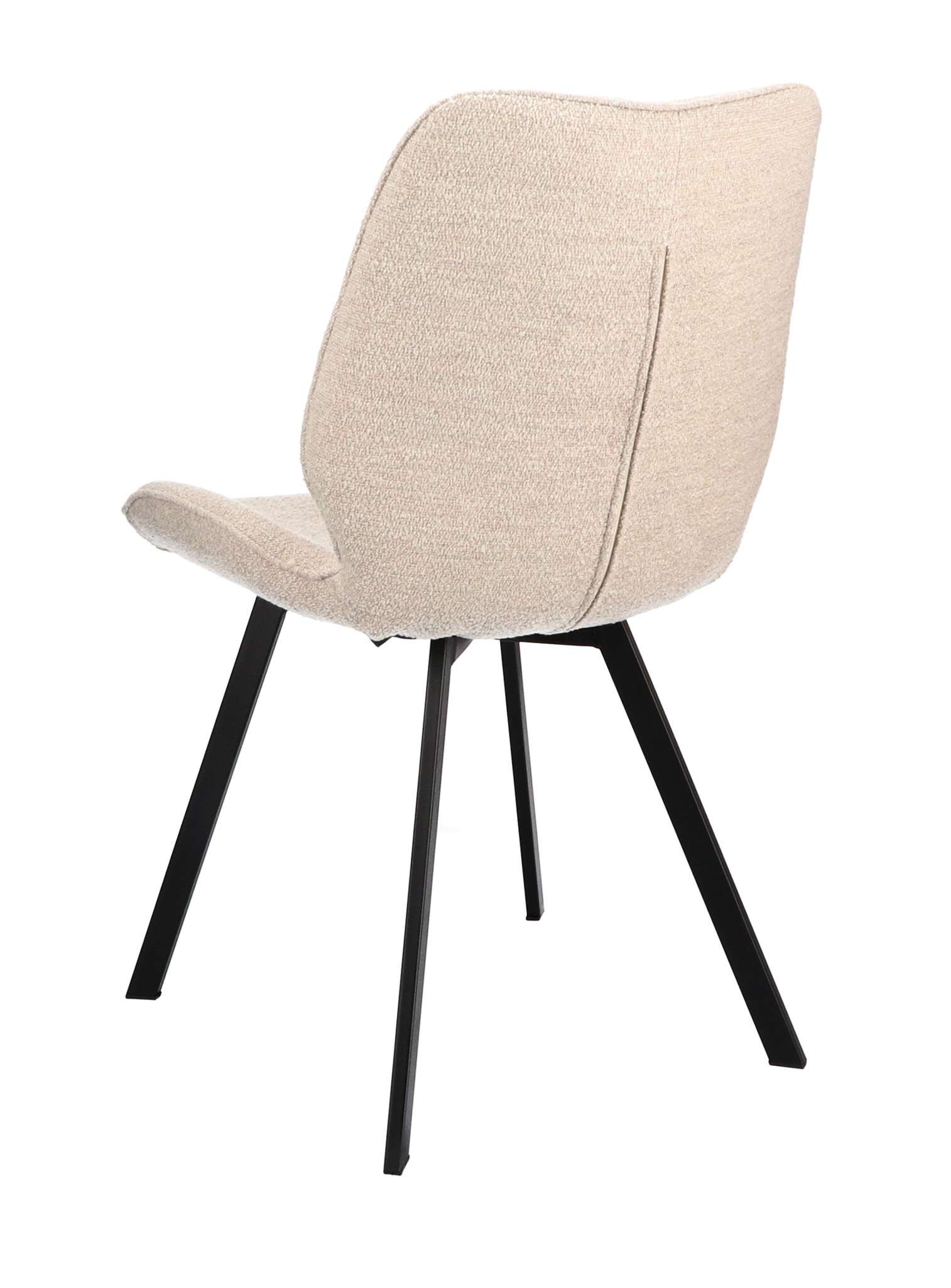 1348013-4.jpg Stoel May Stof Alpine Natural 01 Poot Zwart - Afbeelding 5