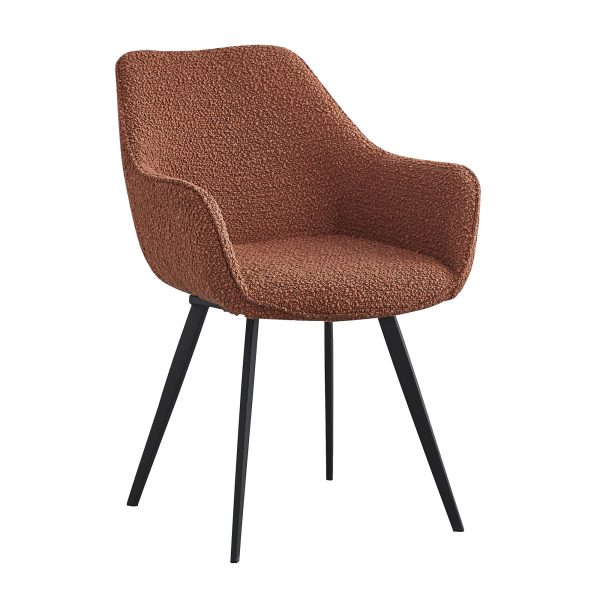 Luca Boucle Leaf Brown (set van 2)
