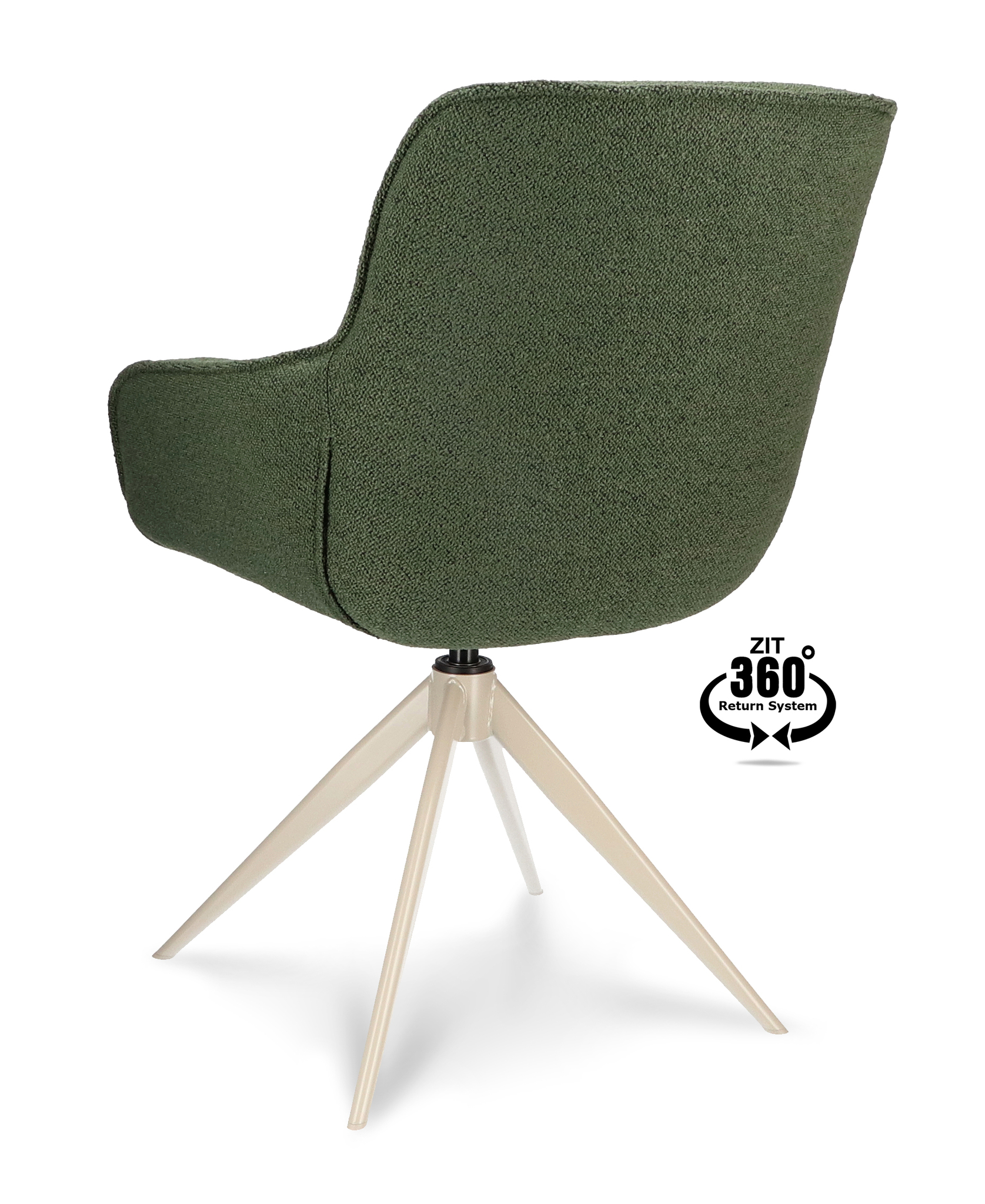 1400531-3.jpg Armstoel Lano Stof Mose Green 200 Leg Smoked Cream 360° Return-systeem - Afbeelding 4