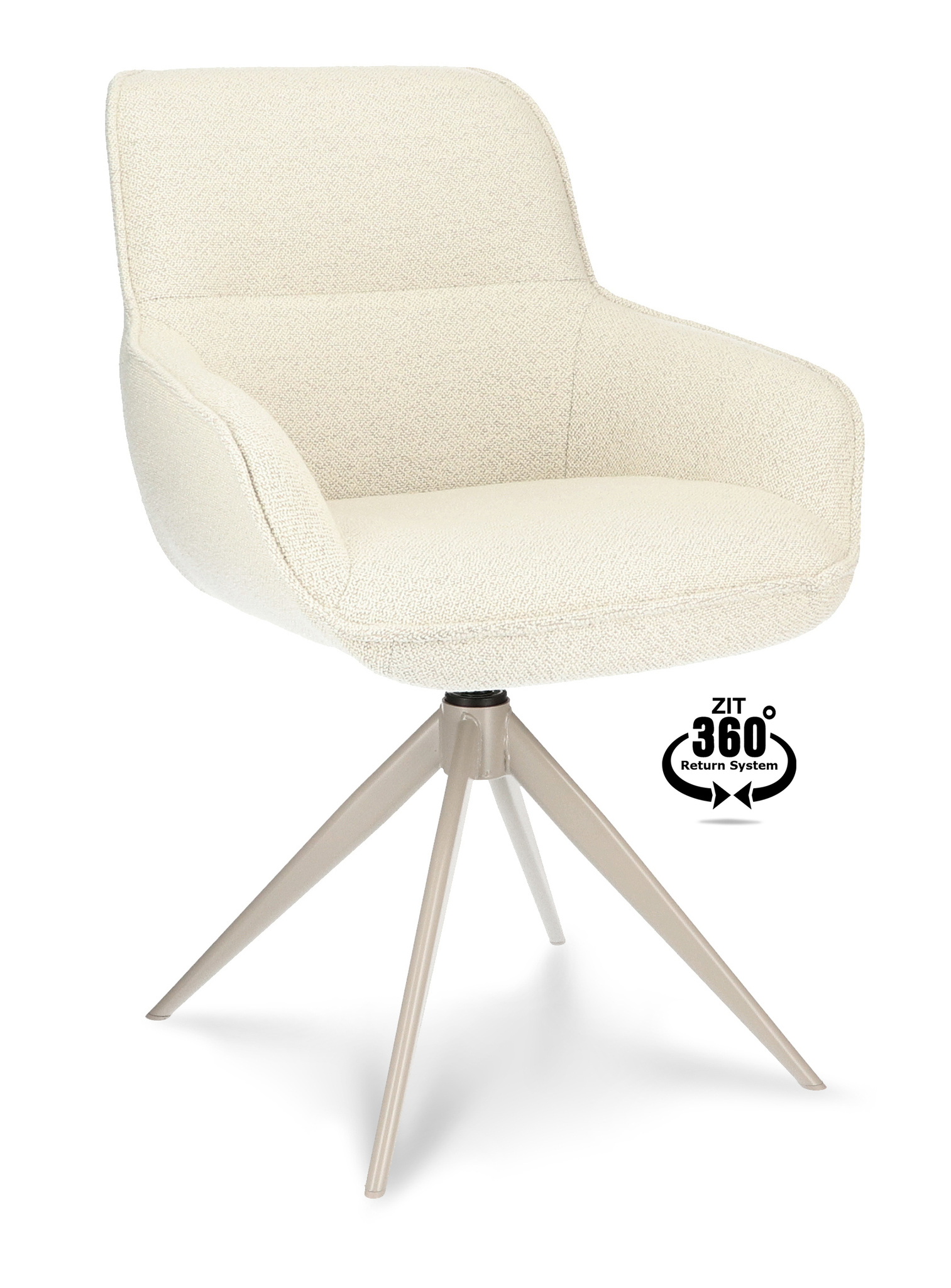 1400532-0.jpg Armstoel Lano Stof Mose Natural 90 Leg Smoked Cream 360° Return-systeem - Afbeelding 1