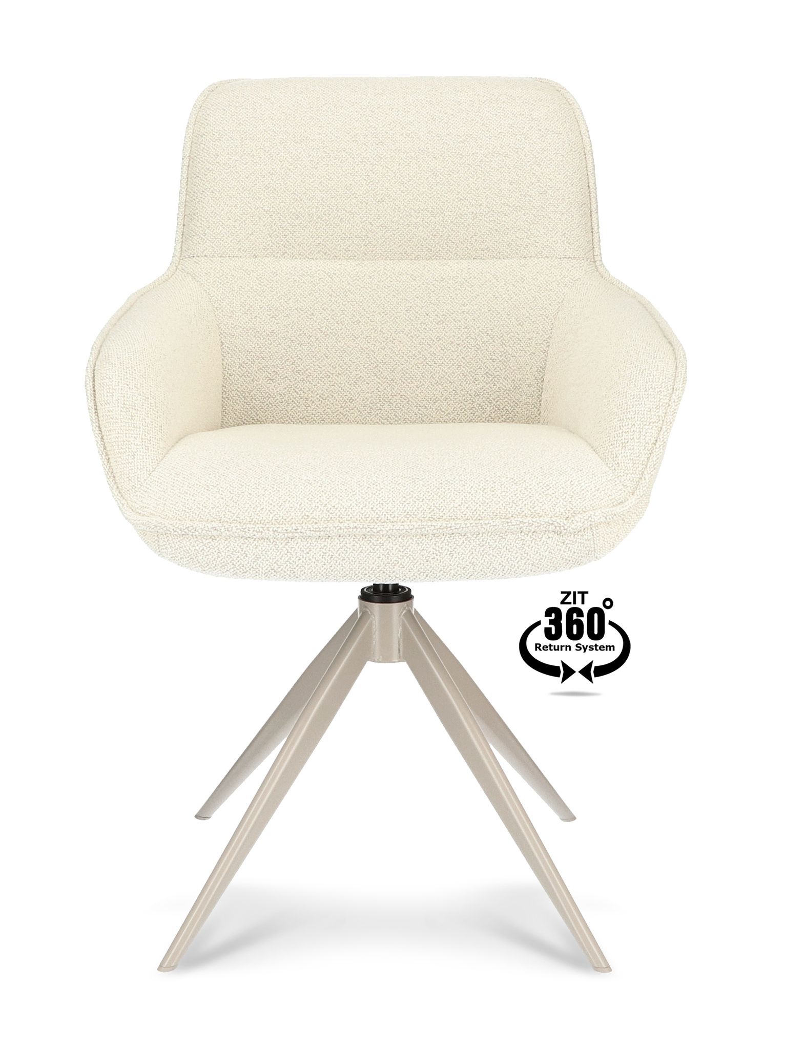 1400532-1.jpg Armstoel Lano Stof Mose Natural 90 Leg Smoked Cream 360° Return-systeem - Afbeelding 2