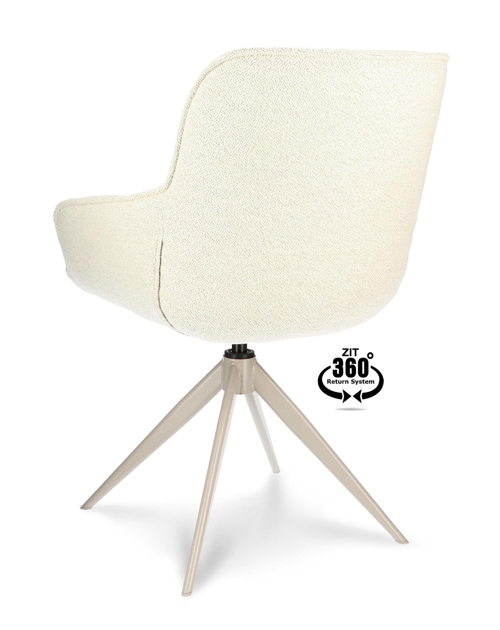 1400532-3.jpg Armstoel Lano Stof Mose Natural 90 Leg Smoked Cream 360° Return-systeem - Afbeelding 4
