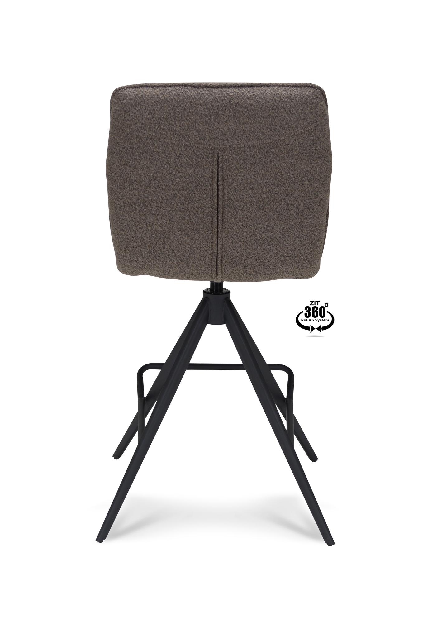 1417857-2.jpg Barkruk Bliss - ZH 65  Stof Alpine Brown 15 Poot Zwart 360° Retoursysteem - Afbeelding 3