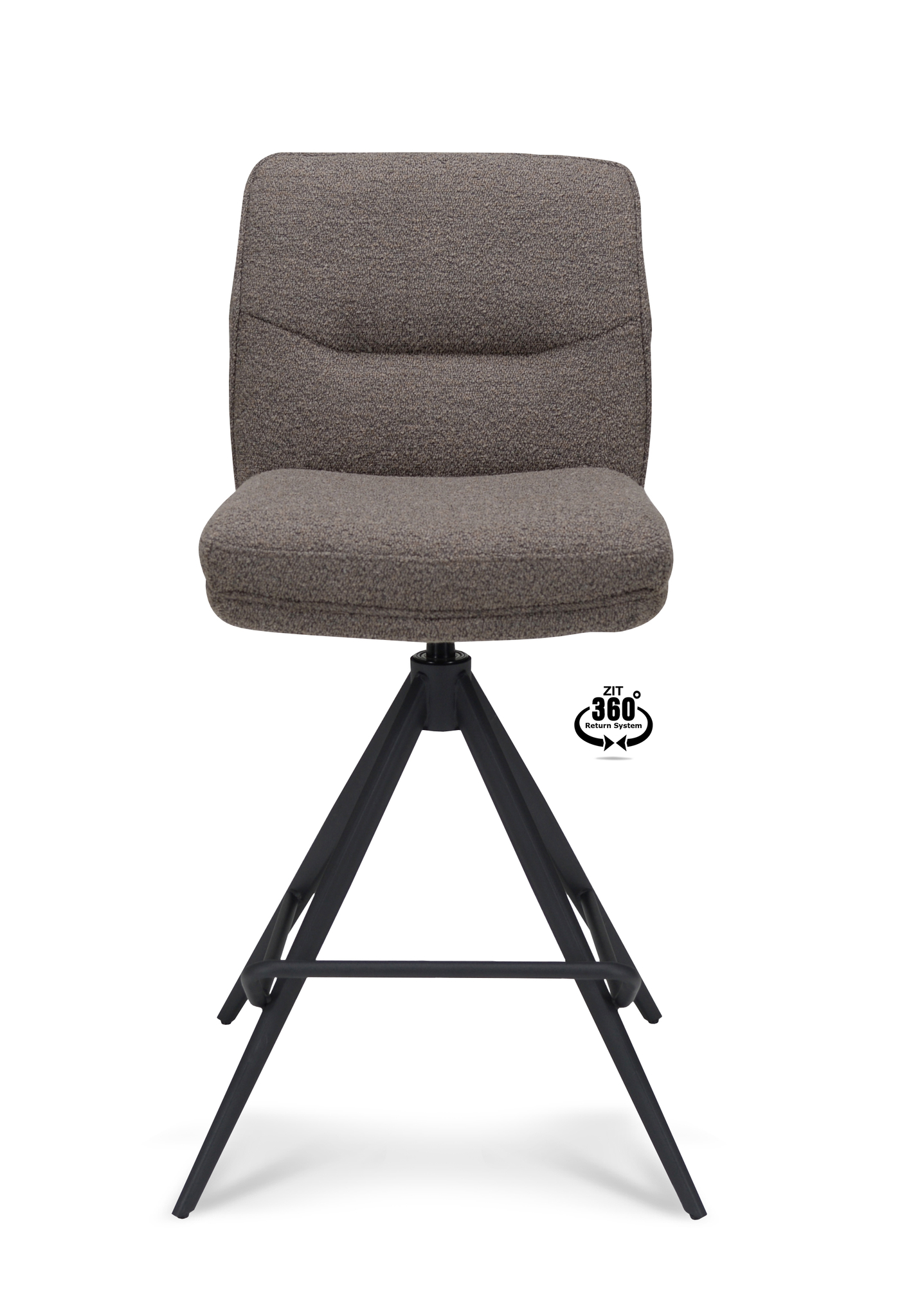 1417857-3.jpg Barkruk Bliss - ZH 65  Stof Alpine Brown 15 Poot Zwart 360° Retoursysteem - Afbeelding 4