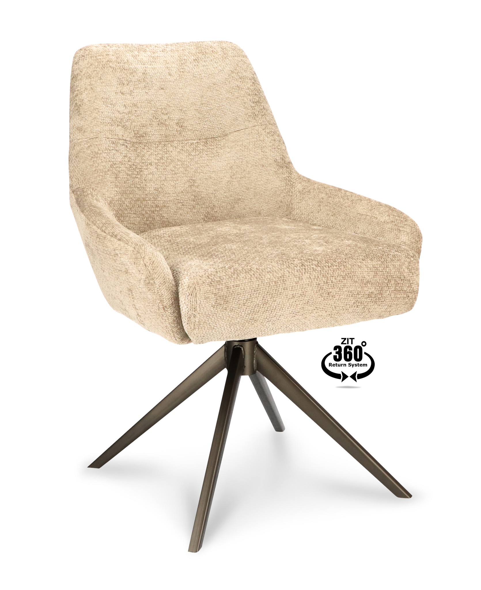 1504374-0.jpg Stoel Bowie 360 Stof Movie Desert 109 Poot Brons 360° Retoursysteem - Afbeelding 1