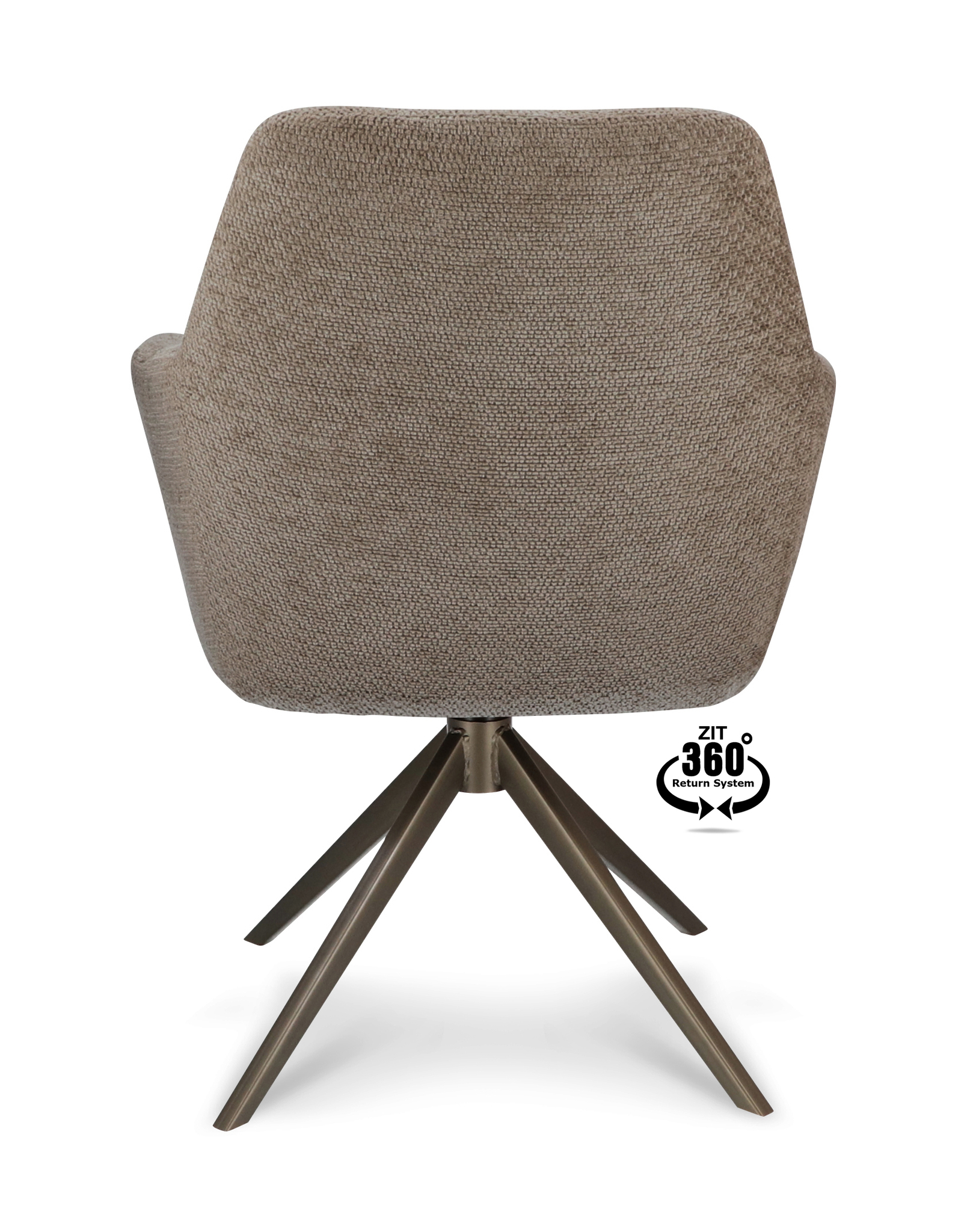 1504383-4.jpg Armstoel Bowie 360 Stof Film Taupe 12 Poot Brons 360° Retoursysteem - Afbeelding 5