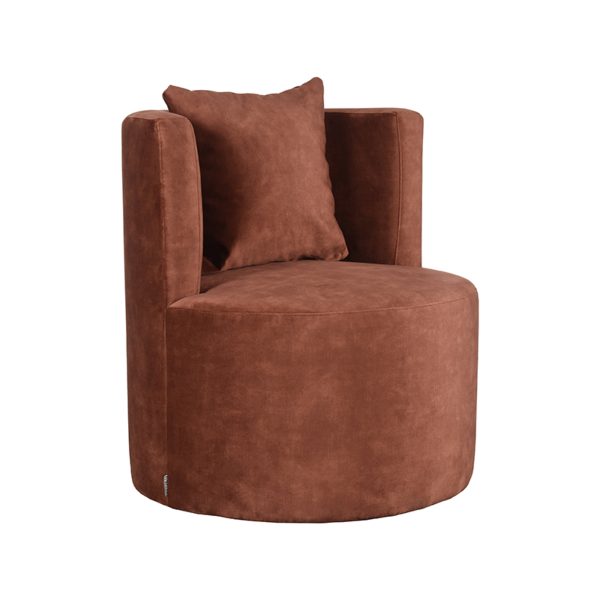 LABEL51 Fauteuil Evy - Roest - Fluweel