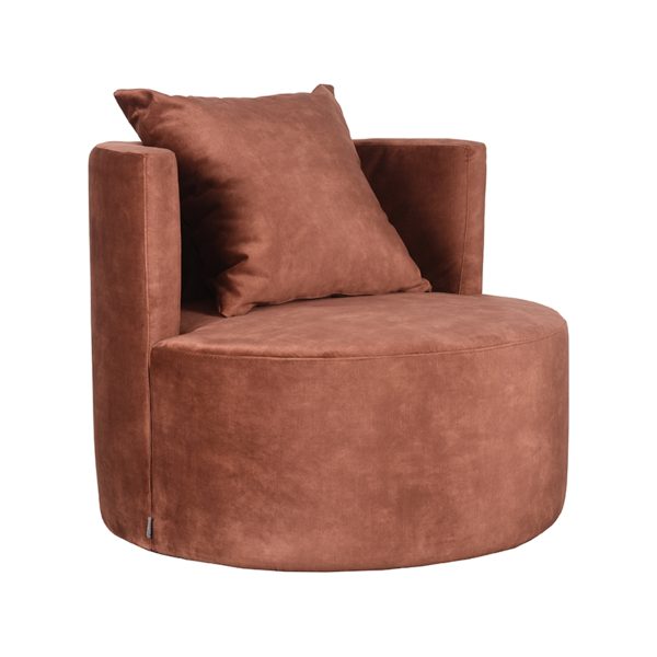 LABEL51 Fauteuil Evy - Roest - Fluweel