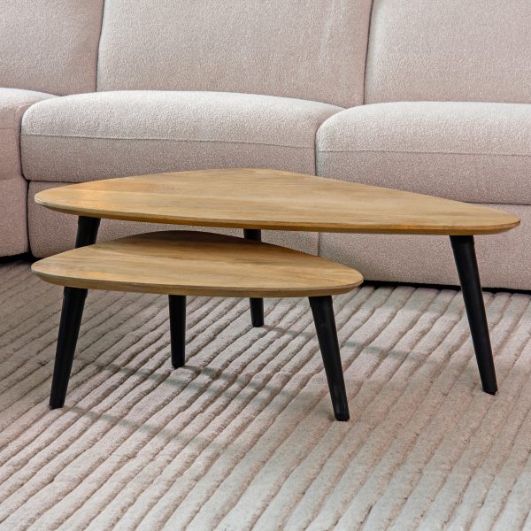 LABEL51 Salontafel Rock - Ruw - Mangohout