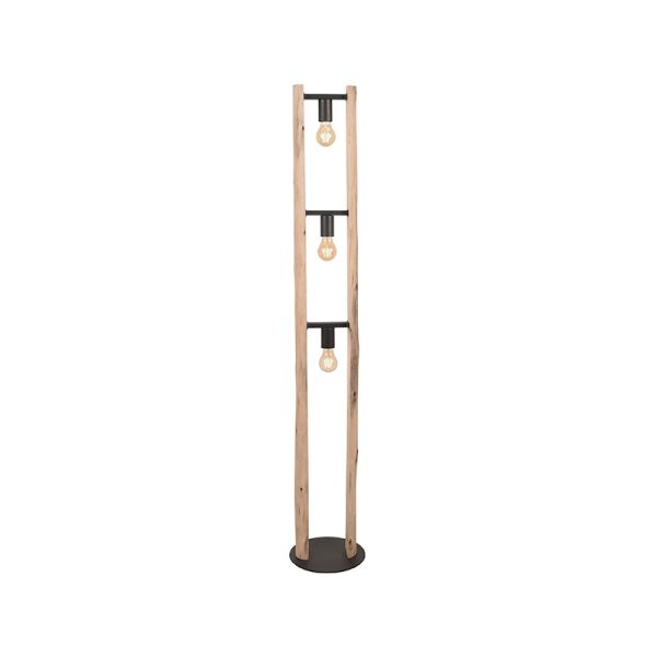 LABEL51 Vloerlamp Woody - Ruw - Hout