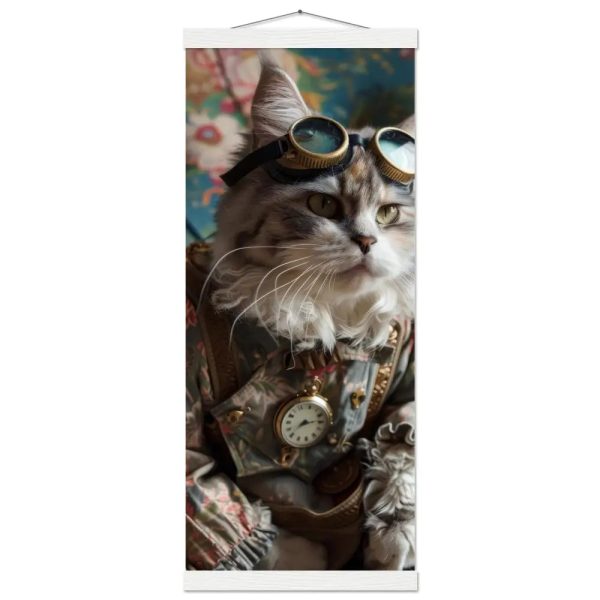 Schoolposter van een vrouwelijke Minskin kat