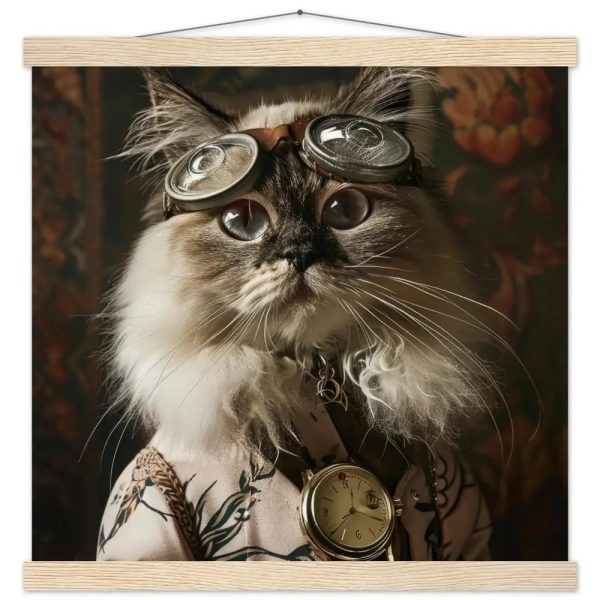 Schoolposter van een vrouwelijke Himalaya kat