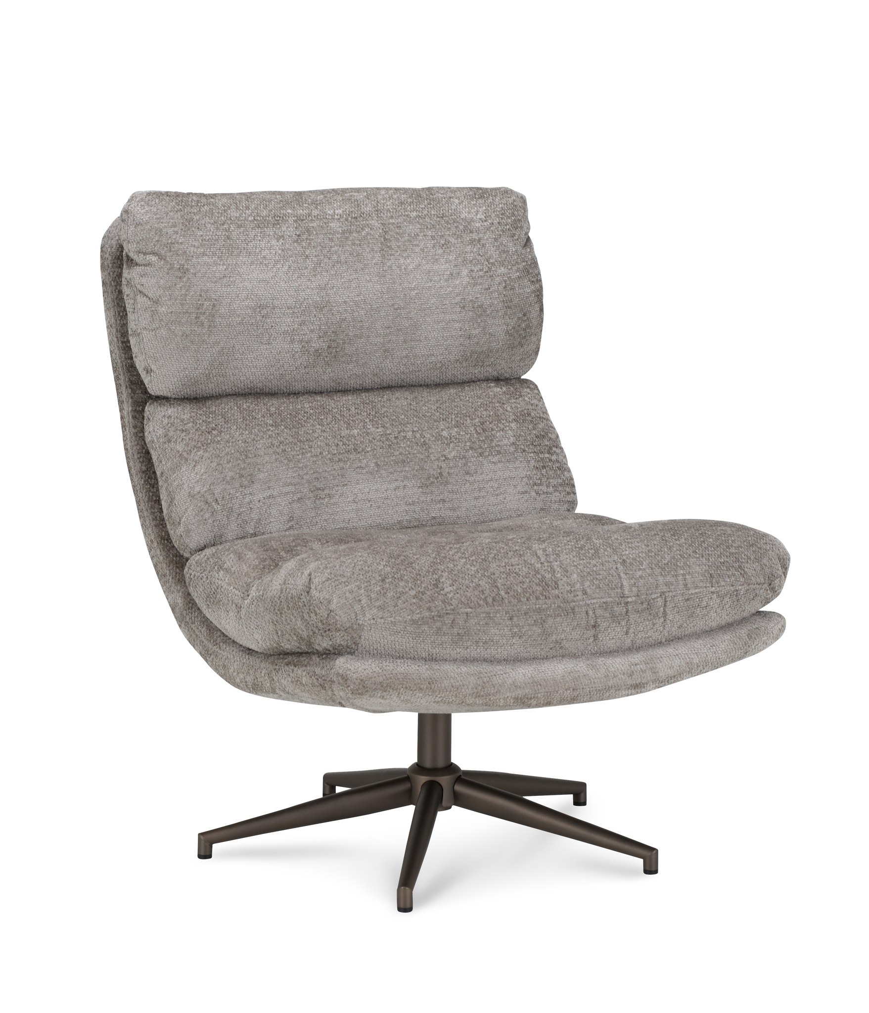 2047667-0.jpg Lounge Chair Lodge Fabric Movie Clay 84 Leg Bronze 360° - Afbeelding 1