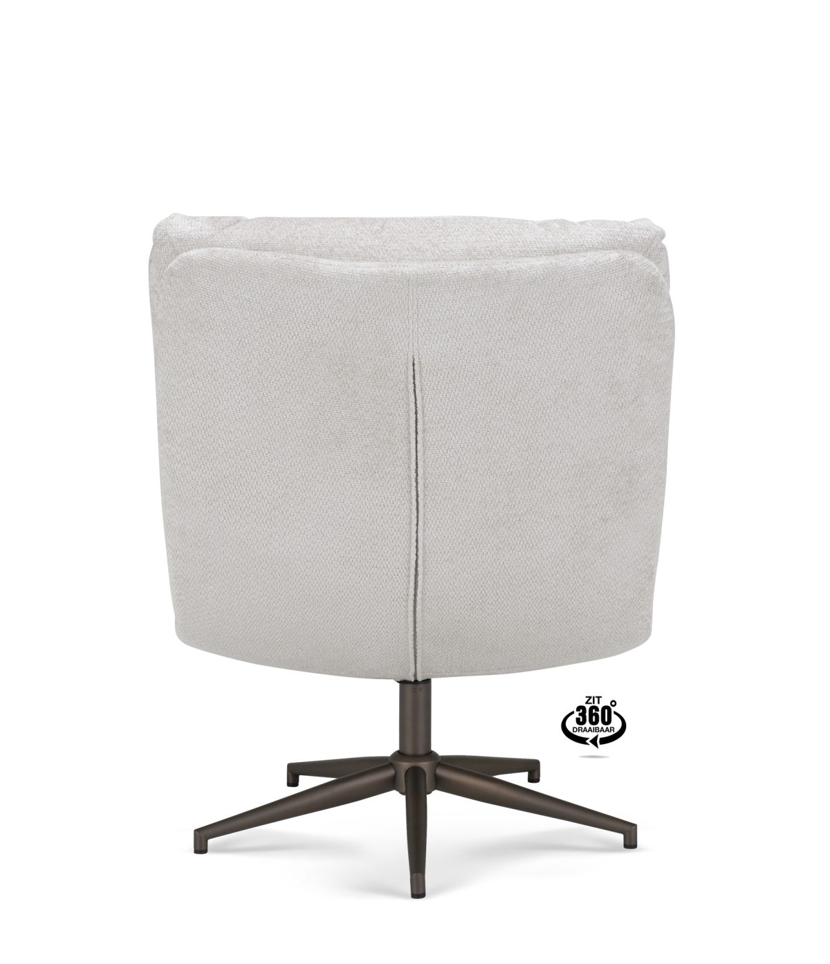 Fauteuil Lodge Stof Movie Natural 01 Poot Brons 360° - Afbeelding 5