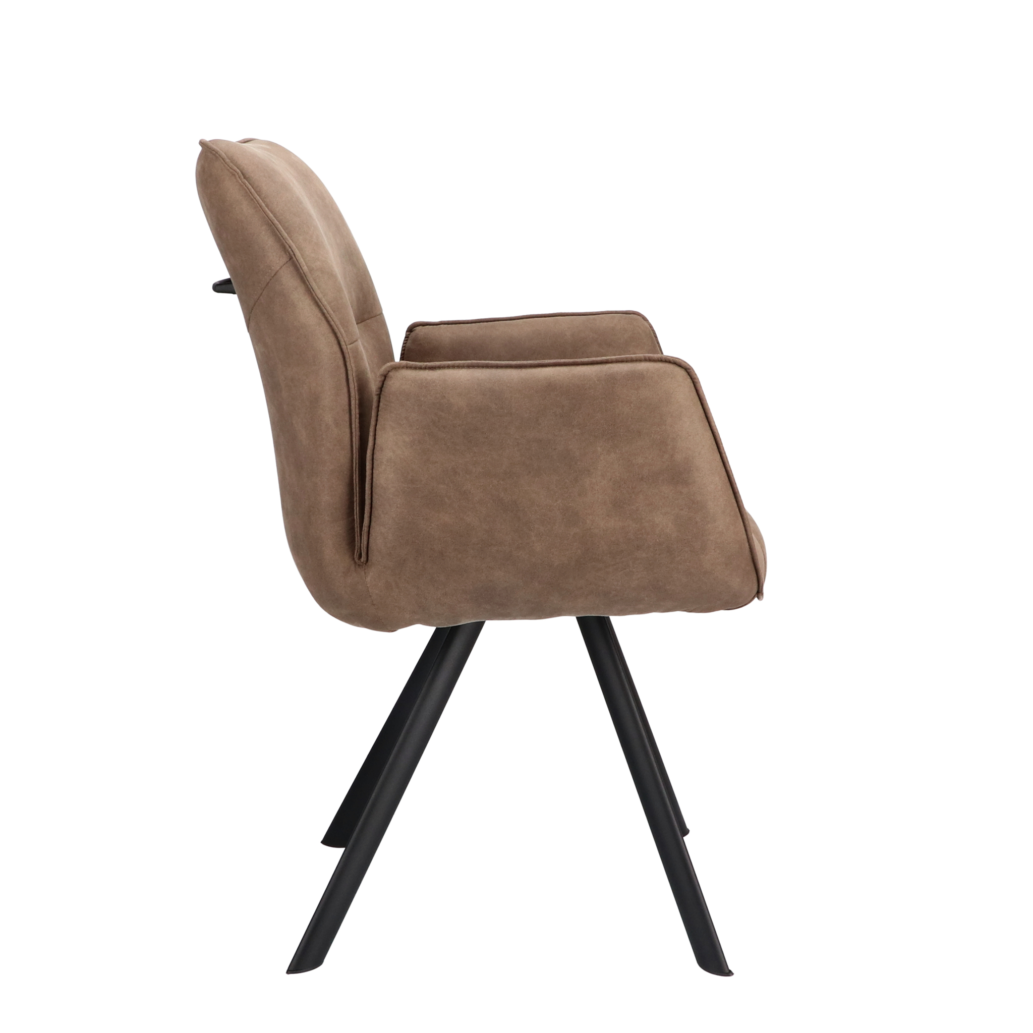 2048139-2.jpg Armstoel Jade Stof Cowboy 809 Steenpoot Zwart - Afbeelding 3
