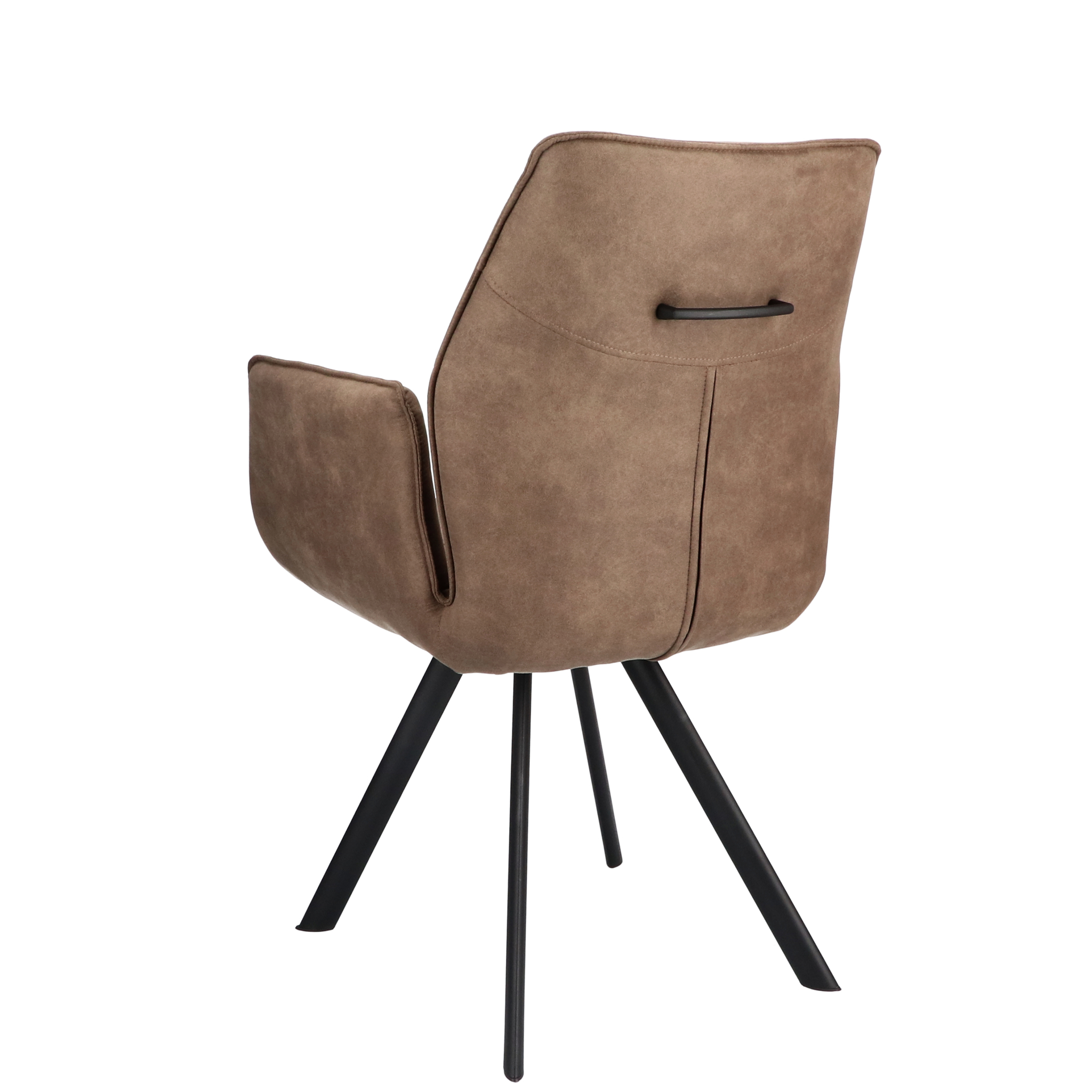 2048139-3.jpg Armstoel Jade Stof Cowboy 809 Steenpoot Zwart - Afbeelding 4