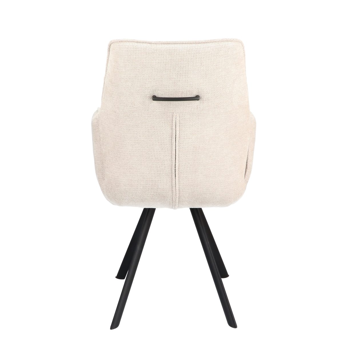 Armstoel Jade Stof Mito Natural 01 Poot Zwart - Afbeelding 5
