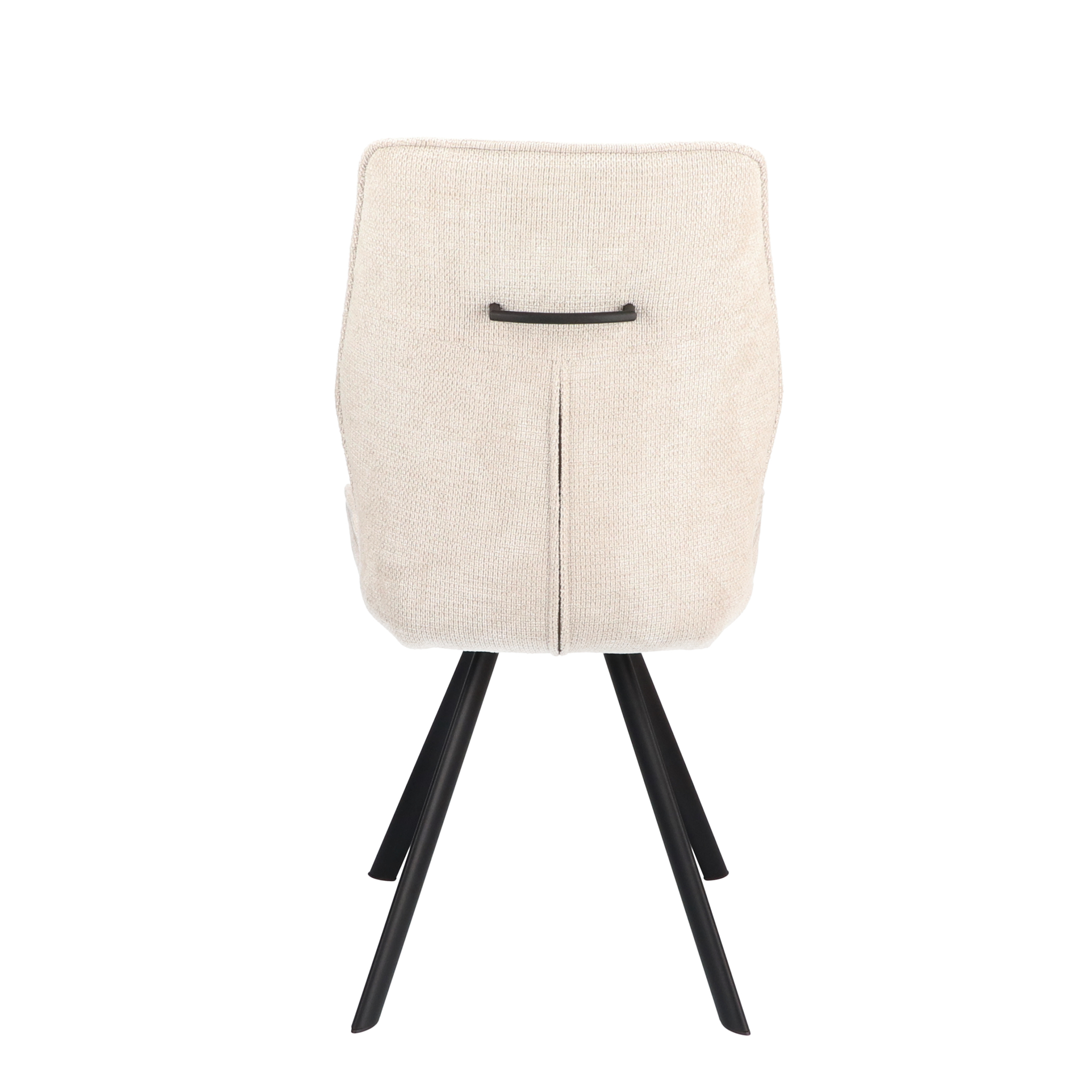 2048349-4.jpg Stoel Jade Stof Mito Natural 01 Poot Zwart - Afbeelding 5