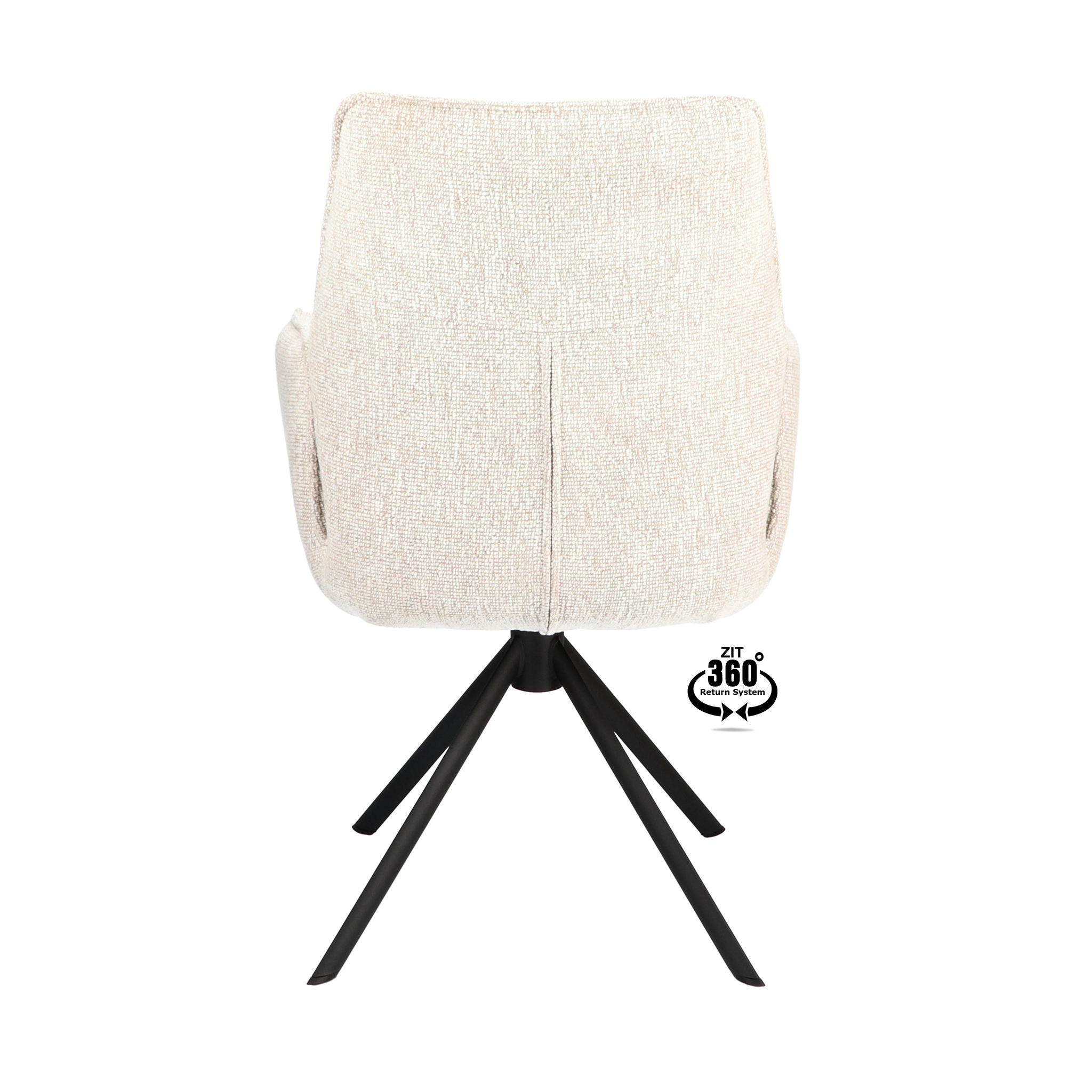 2048446-4.jpg Armstoel Onyx Stof Lodge Linen 110 Poot Zwart 360° Retoursysteem - Afbeelding 5