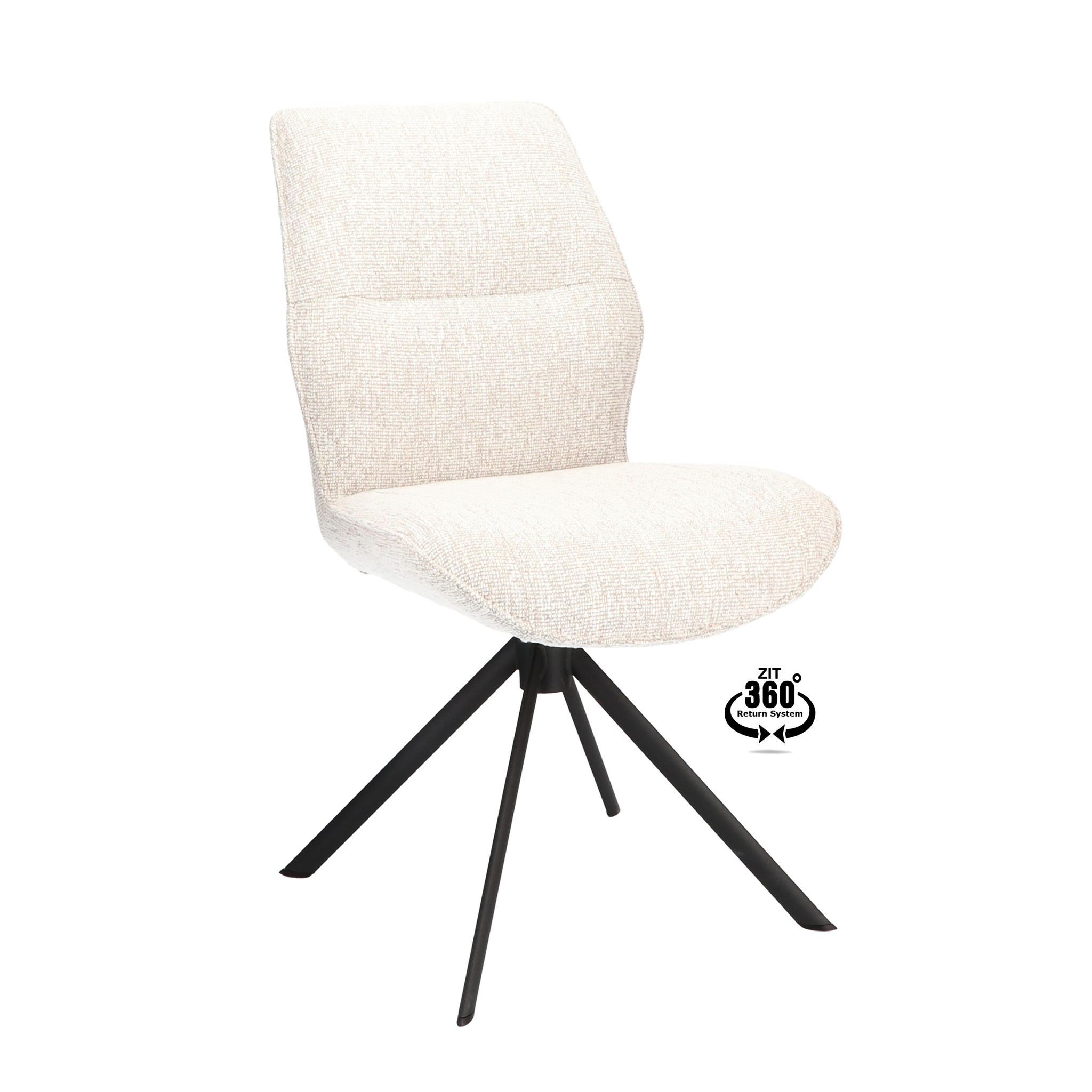 2048450-0.jpg Stoel Onyx Stof Lodge Linnen 110 Poot Zwart 360° Retoursysteem - Afbeelding 1