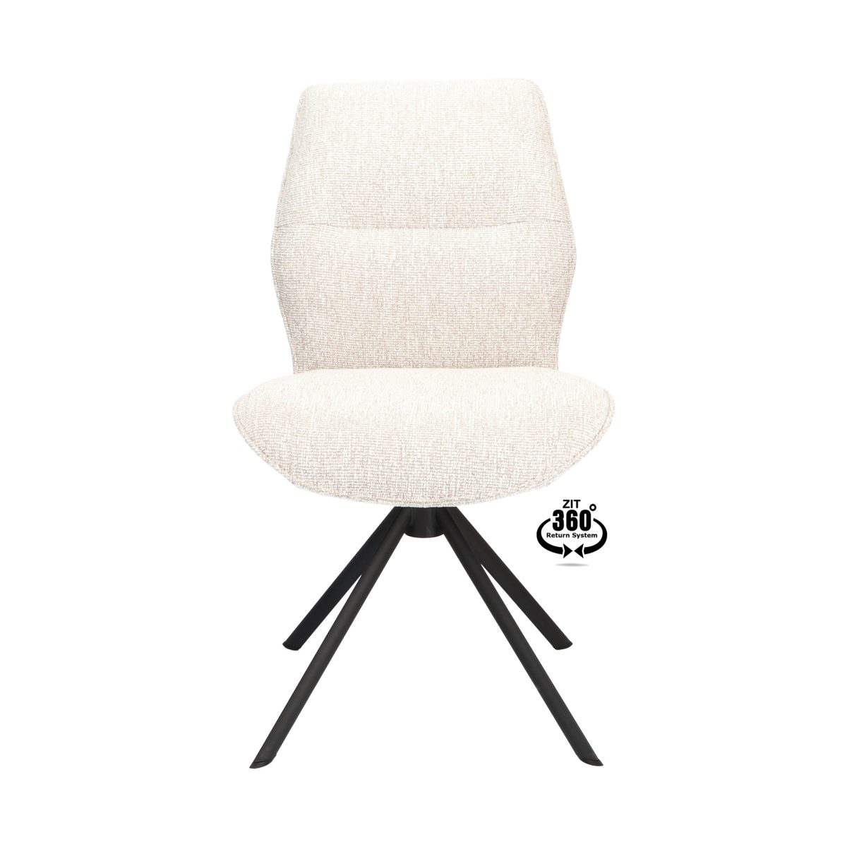 Stoel Onyx Stof Lodge Linnen 110 Poot Zwart 360° Retoursysteem - Afbeelding 2