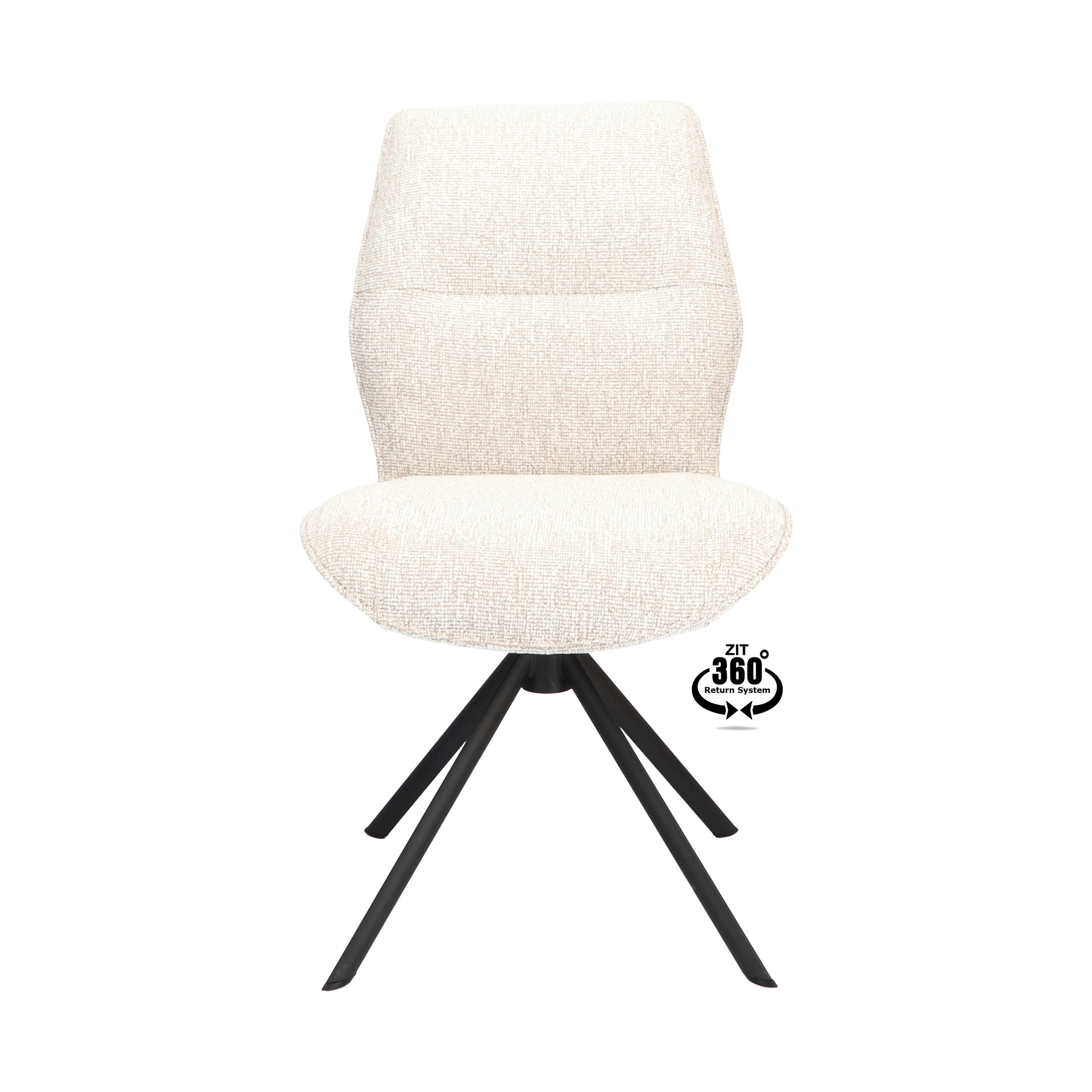 2048450-1.jpg Stoel Onyx Stof Lodge Linnen 110 Poot Zwart 360° Retoursysteem - Afbeelding 2