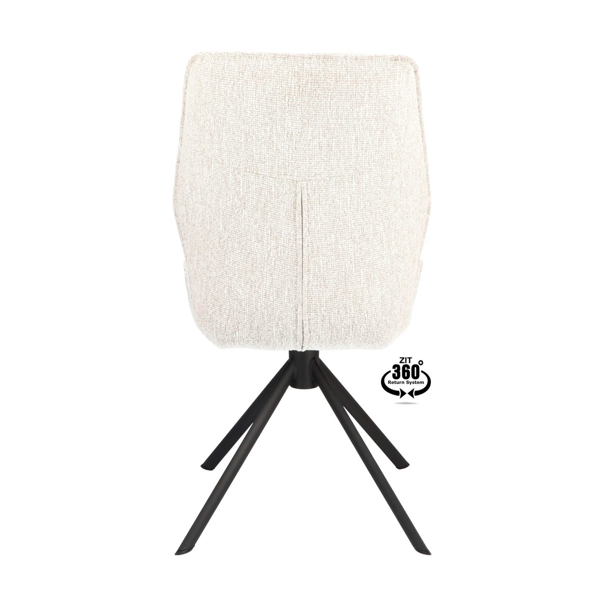 Stoel Onyx Stof Lodge Linnen 110 Poot Zwart 360° Retoursysteem - Afbeelding 5