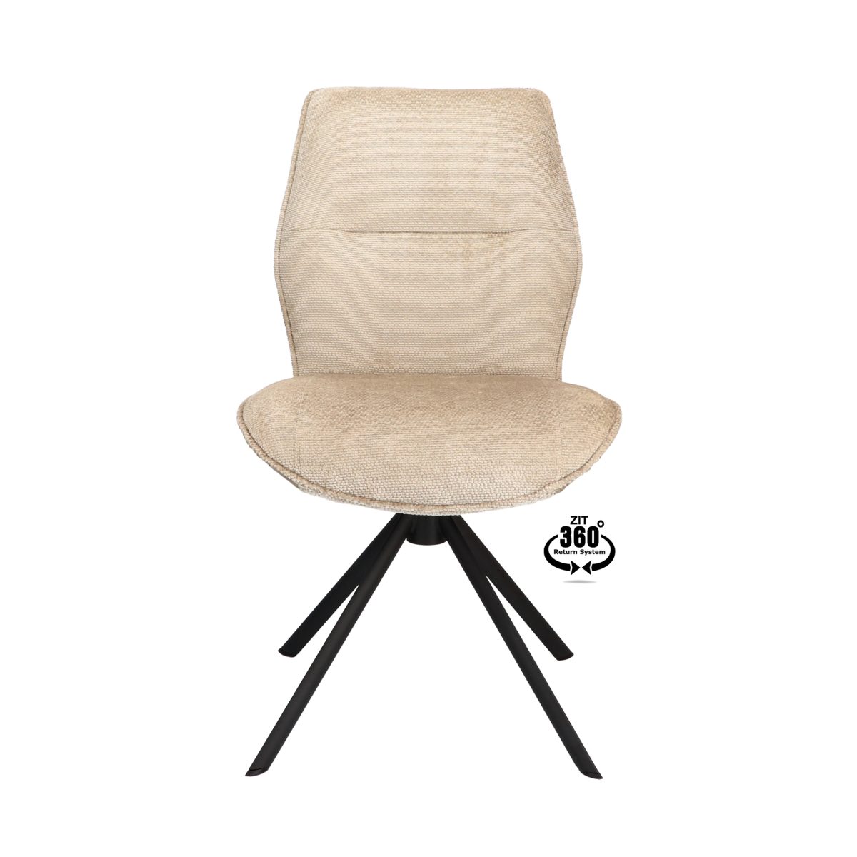 Stoel Onyx Stof Movie Desert 109 Poot Zwart 360° Retoursysteem - Afbeelding 2