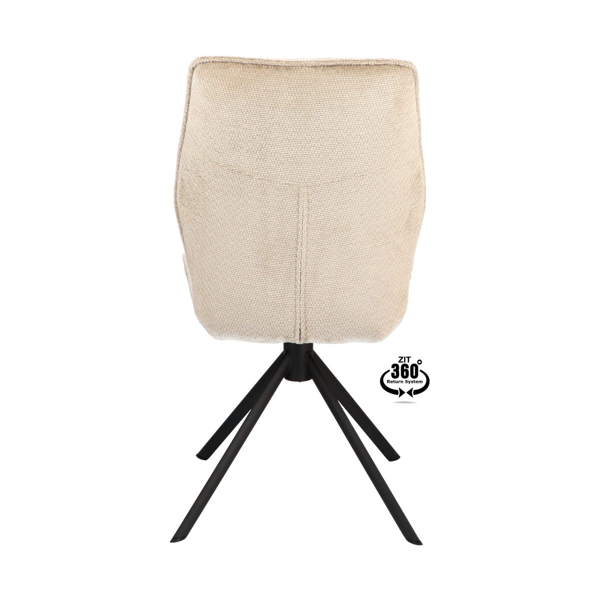 Stoel Onyx Stof Movie Desert 109 Poot Zwart 360° Retoursysteem - Afbeelding 5