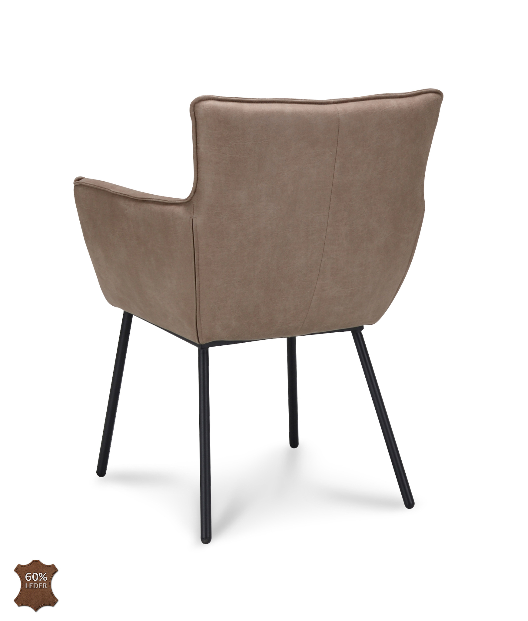 2048466-3.jpg Armstoel Nevada Microleder Bull Liver 10 Leg Black - Afbeelding 4