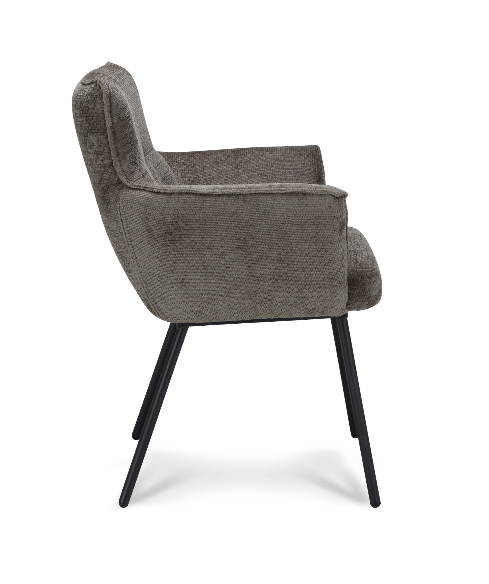 2048468-4.jpg Armstoel Nevada Stof Film Taupe 12 Poot Zwart - Afbeelding 5