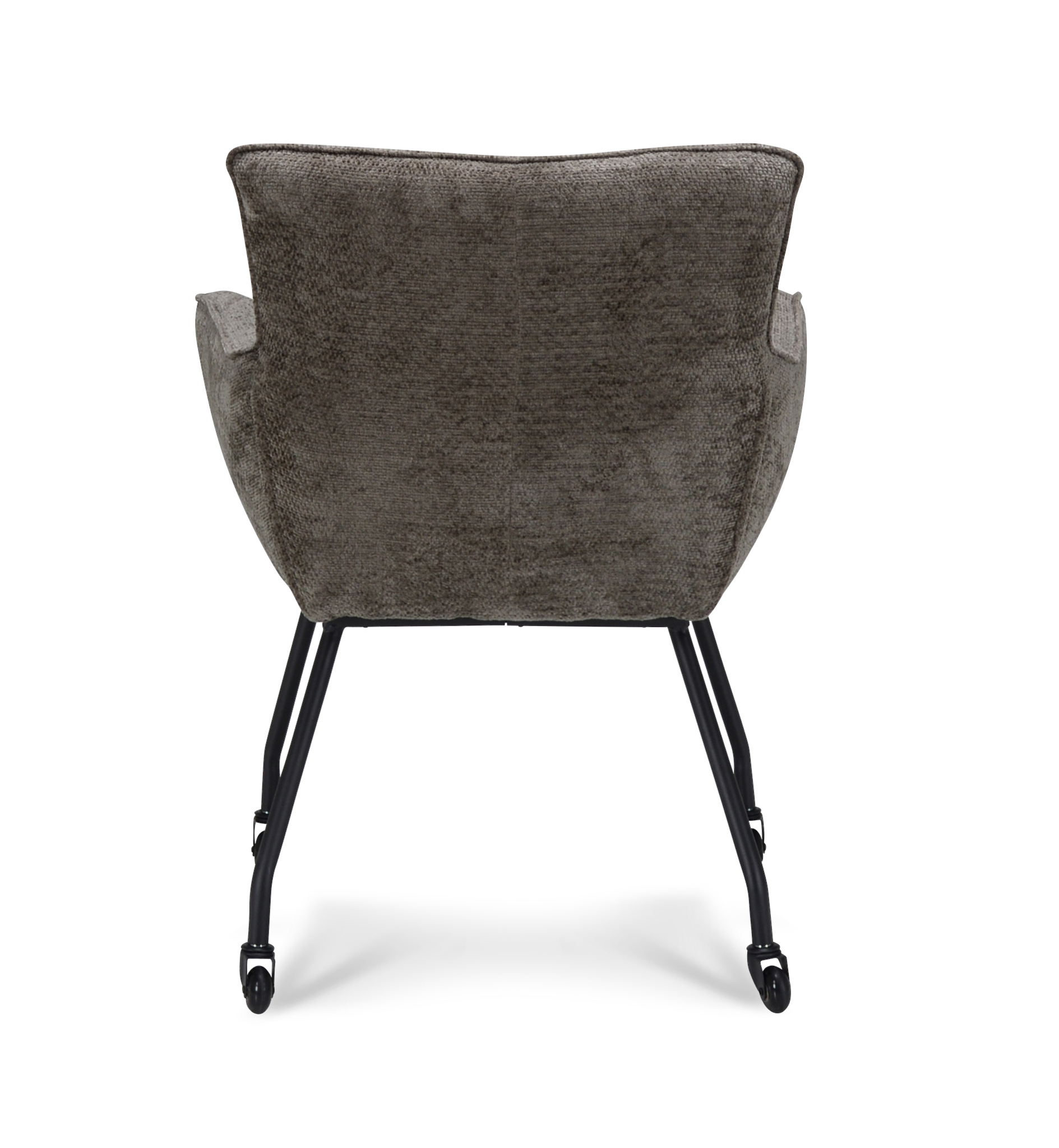 2048476-4.jpg Armstoel Nevada op Wielen Stof Movie Taupe 12 Poten Zwart Op Wielen - Afbeelding 5