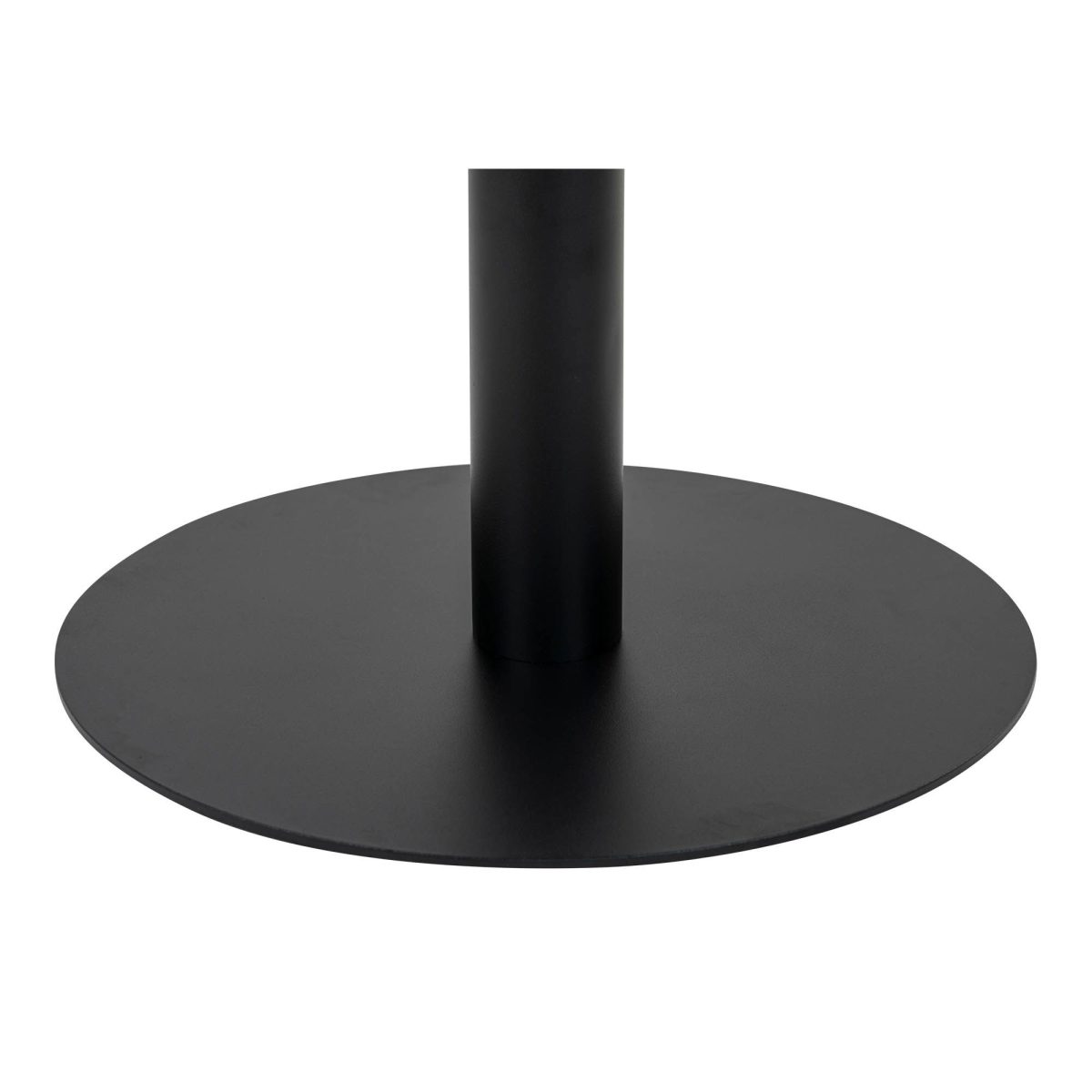 Salontafel Bolzano - Salontafel met bovenblad in marmerlook en zwarte voet Ø70x45cm - Afbeelding 4