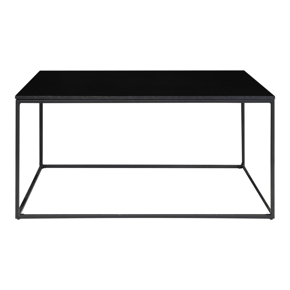 Salontafel Vita - Salontafel met zwart frame en zwart blad 90x60x45 cm - Afbeelding 5