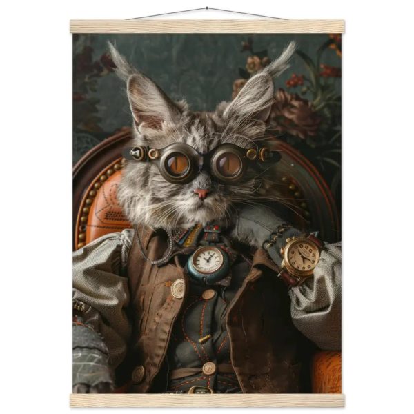Schoolposter van een vrouwelijke Lykoi kat