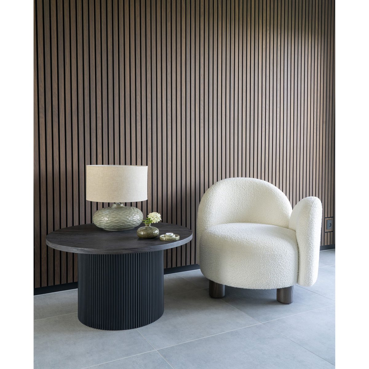 Boavista Salontafel - Salontafel, donkerbruin Ø80x45 cm - Afbeelding 2