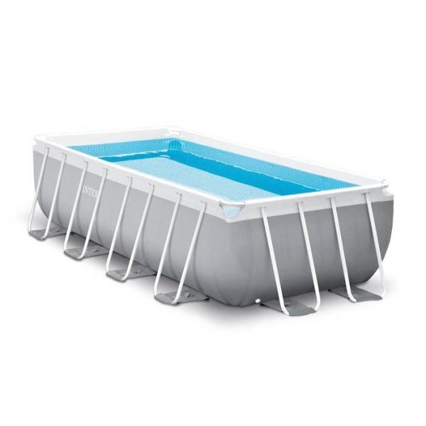 Intex rechthoekig buisvormig prisma frame zwembad kit (l) 4.88 x (l) 2.44 x (h) 1.07m