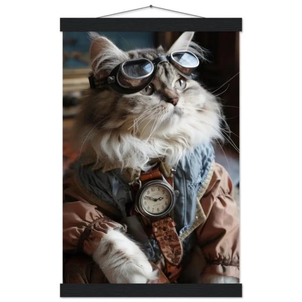 Schoolposter van een vrouwelijke Ragamuffin kat