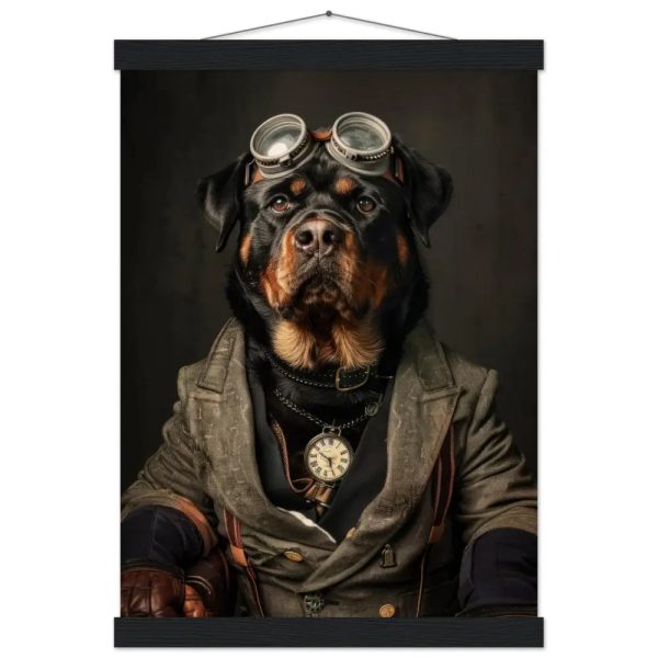 Schoolposter van een Rottweiler hond