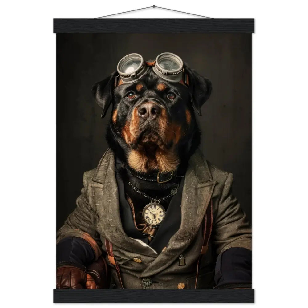 29ad6f8a-2435-418d-9f59-6b084c91e721-0.jpg Schoolposter van een Rottweiler hond - Afbeelding 1