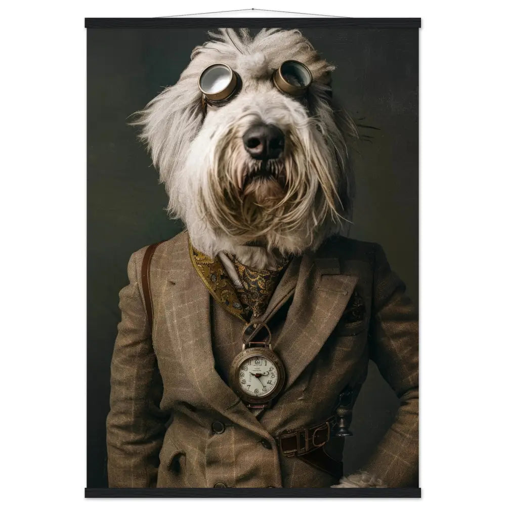 2c3ce437-d27e-456a-8360-6d5fcea99364-0.jpg Schoolposter van een Komondor - Afbeelding 1
